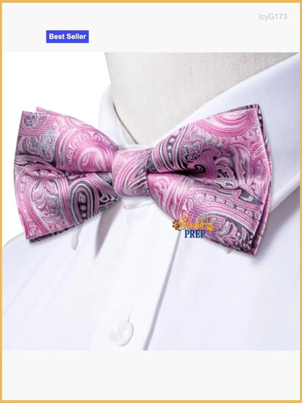 Men's Silk Bow Tie Set with Pocket Square for Wedding Business